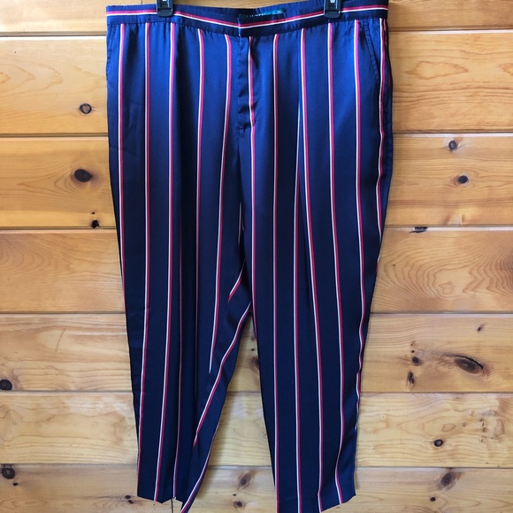 New Ralph Lauren NWT Blue Red Striped Capris.. Amazing pants! - Picture 2 of 4